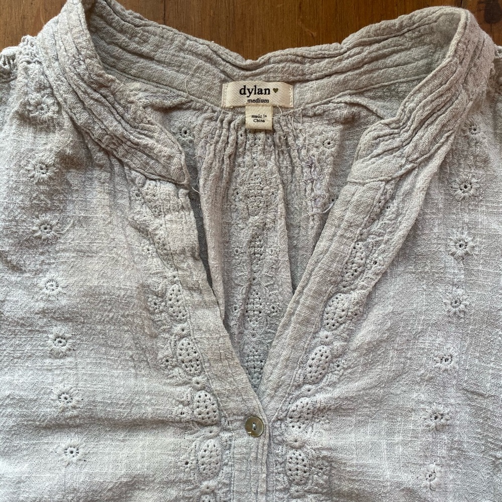 Dylan Button Down Top Medium - image 3